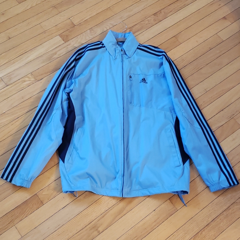 Adidas Sweat Suit 2pc Jacket is XL, Pants are Larg